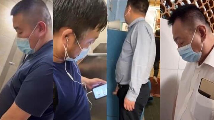 偷拍帅大叔们上厕所和打飞机