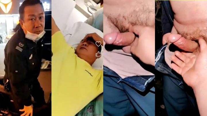 大神勾引几个帅大叔，帮他玩射，每个大叔的鸡巴好漂亮了