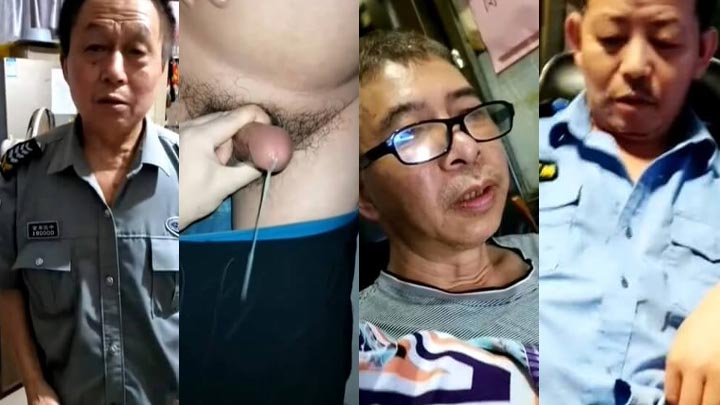 女装勾引几个保安大叔帮他们玩射