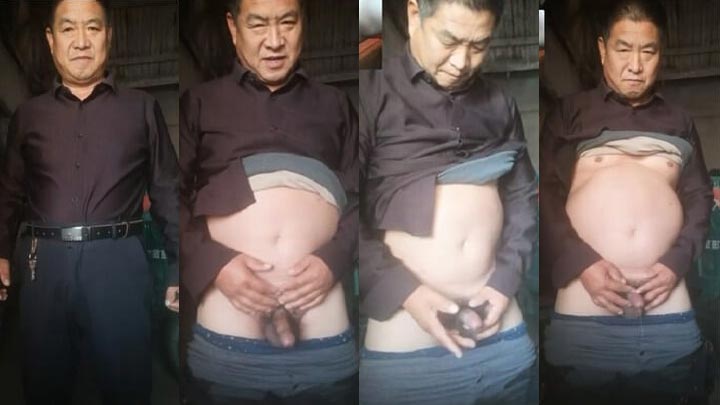 好看的平头帅老爸 激情射